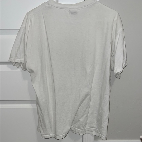 VINTAGE 90s Budweiser White and Red Logo Tee - Picture 5 of 5